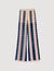 Two-tone open weave pants