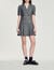 Short dress with tailored collar