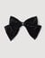 Velvet bow barrette