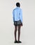 Cropped shirt with detachable tie
