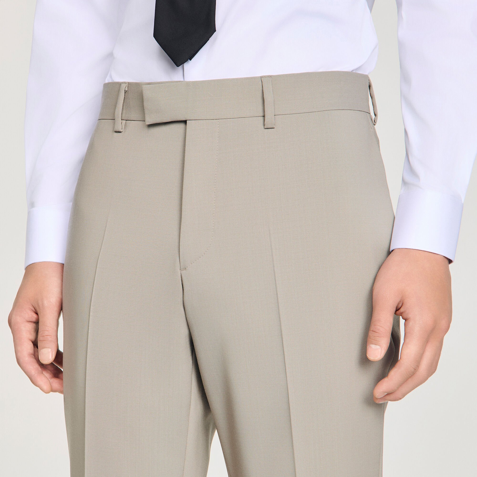 Wool suit trousers