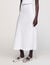 Long satin-effect skirt