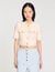 Short-sleeved tweed jacket