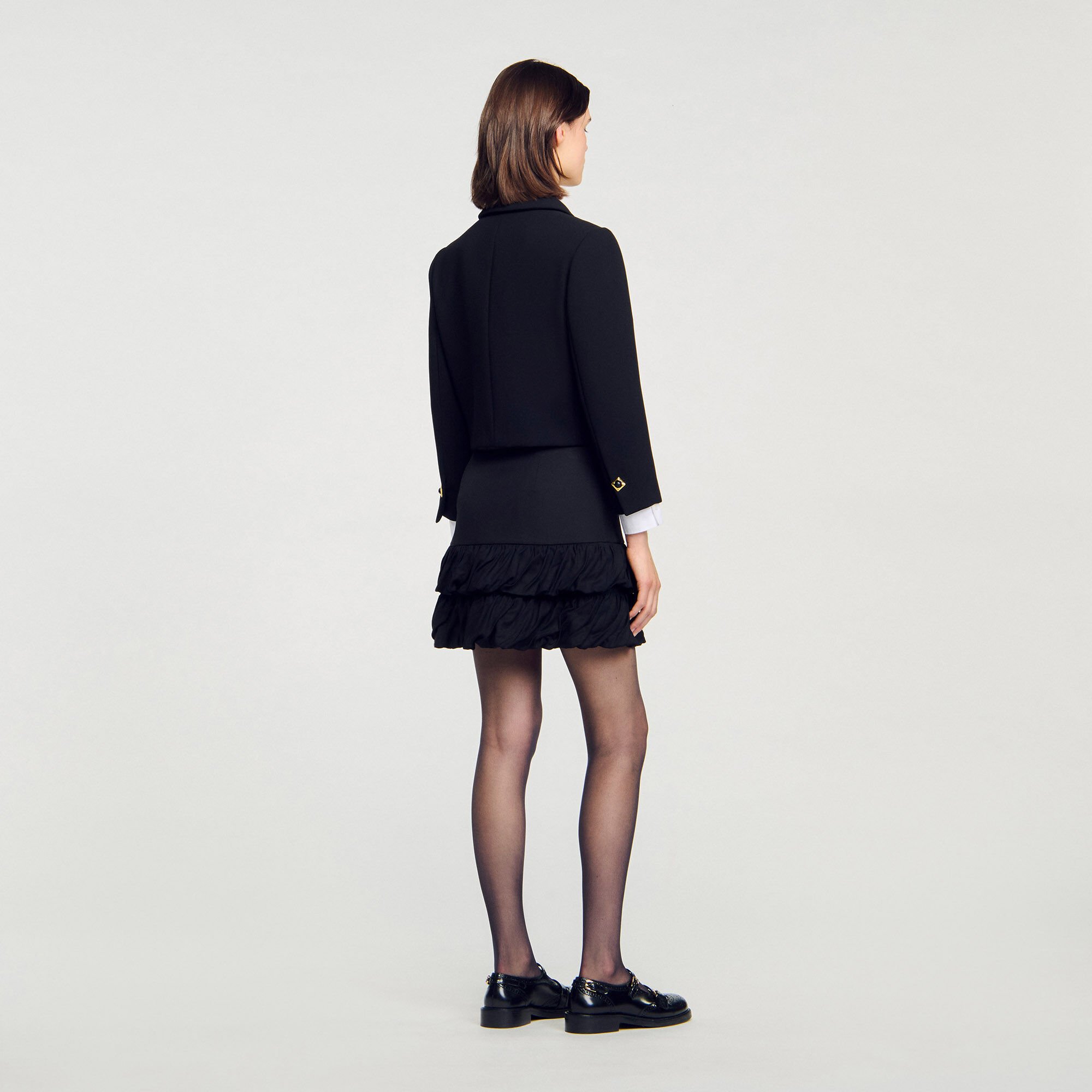 Mini ruffled skirt