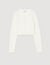 Cropped cardigan with pearl buttons