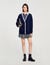 Long two-tone cardigan