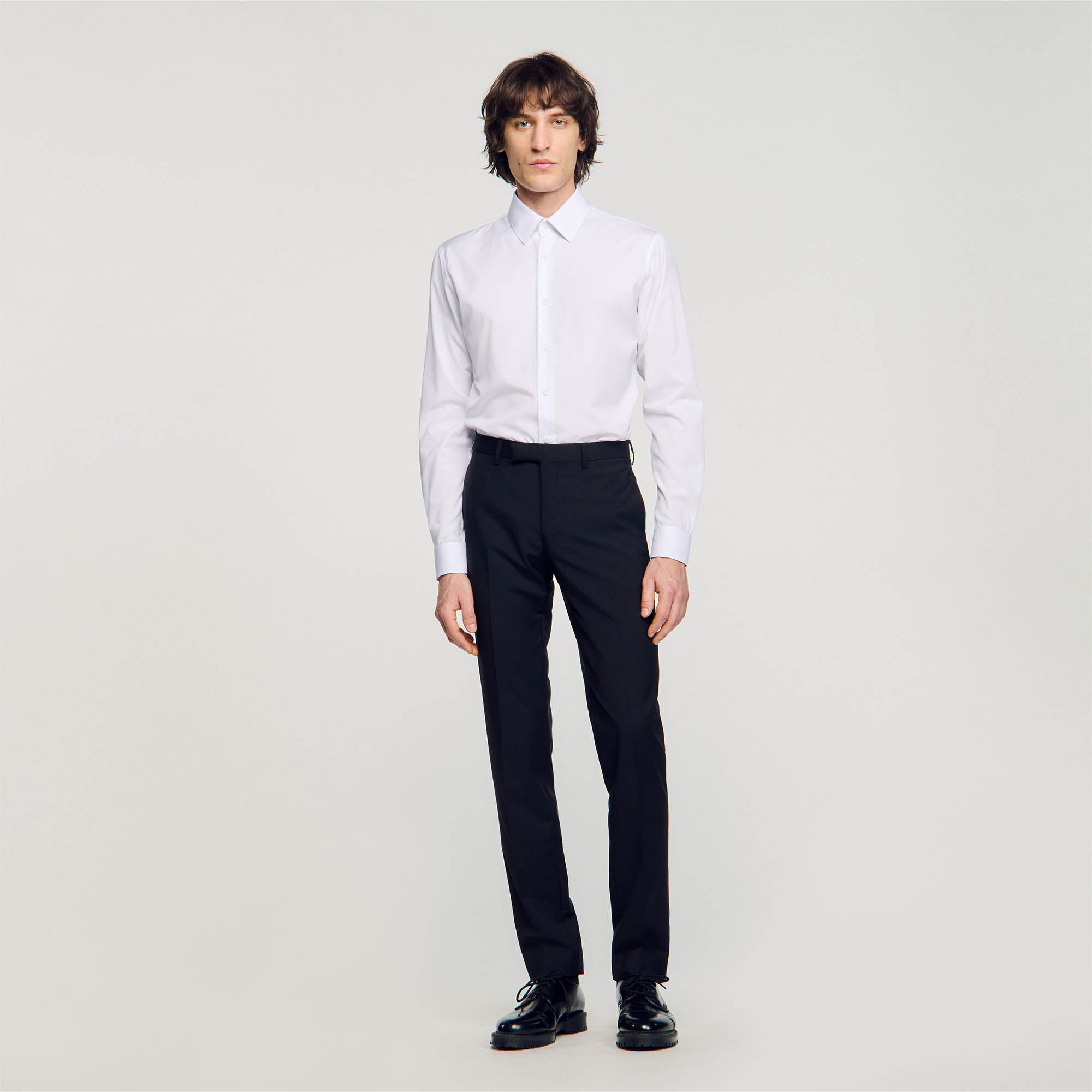 Wool suit jacket blue for Men | Sandro Paris