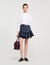 Cropped shirt with bow detail
