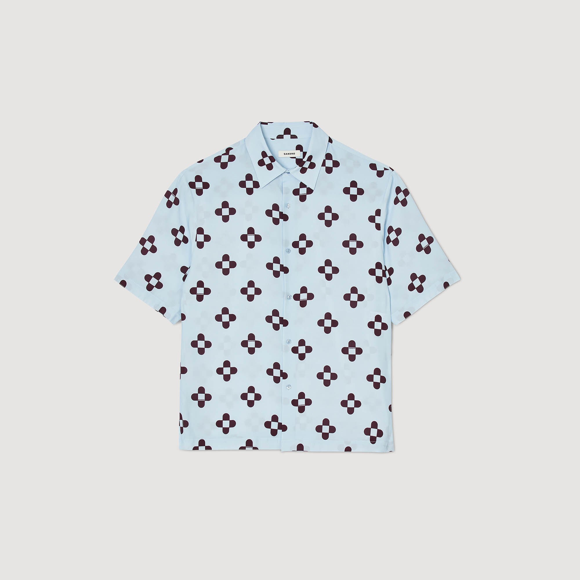 Cross Flower short-sleeved shirt