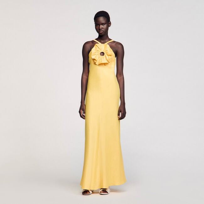 Ruffled maxi dress