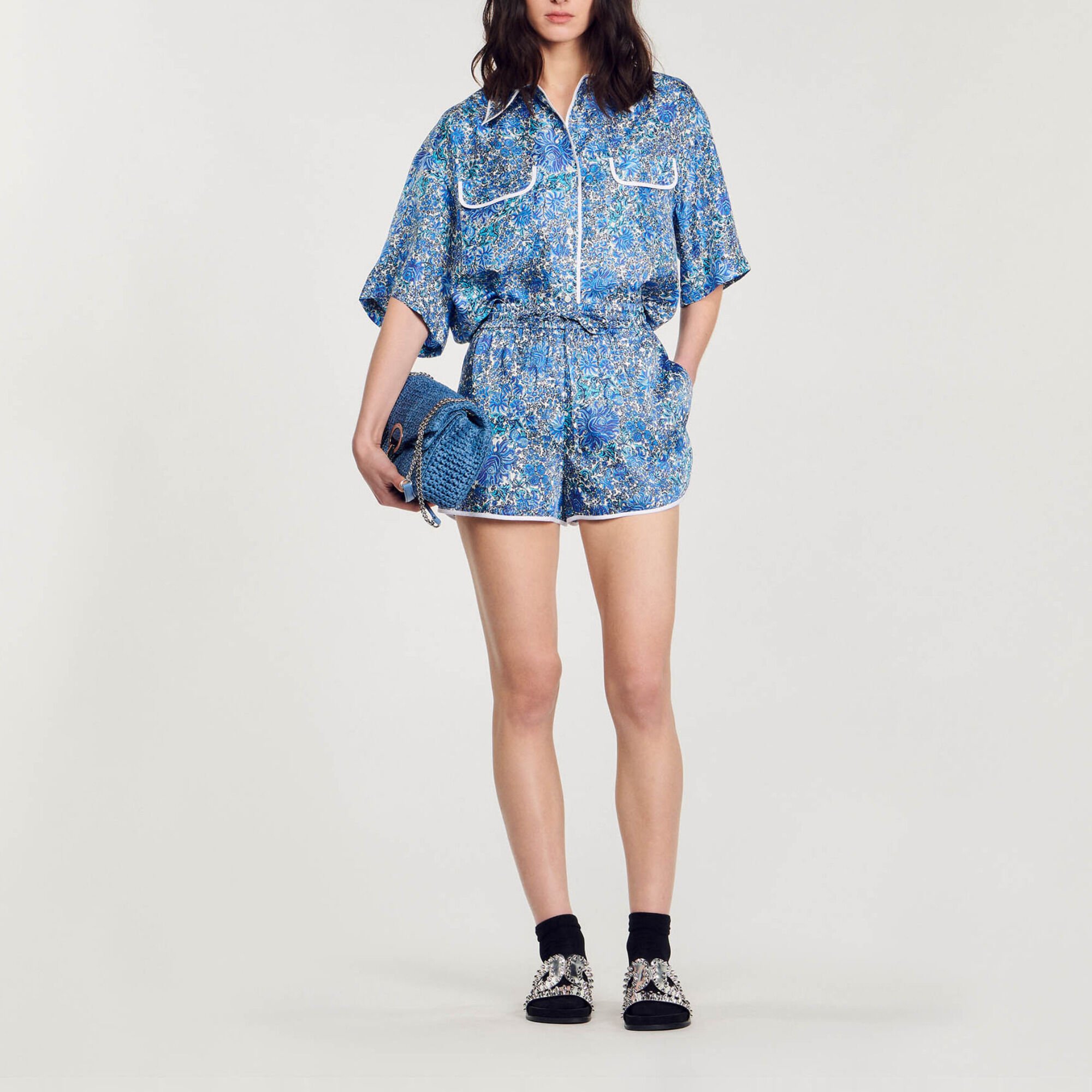 Floral print shorts