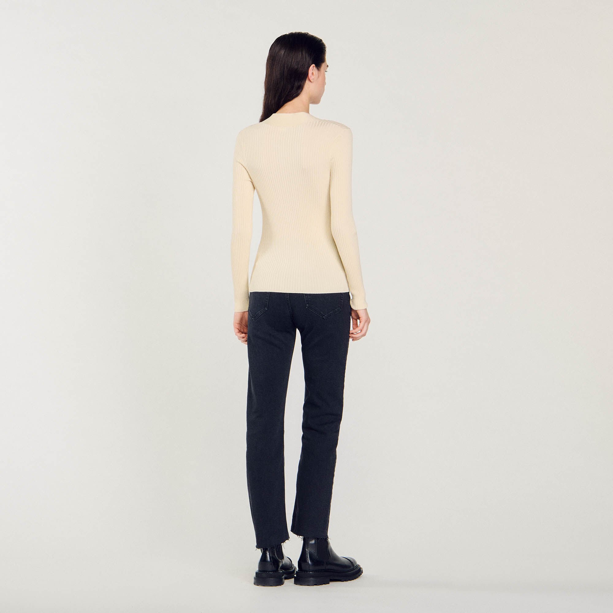 Cardigan in certified viscose