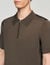 Knitted polo shirt with zip collar