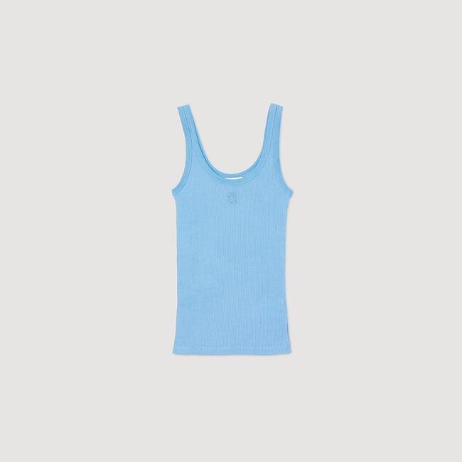 Ribbed vest top