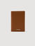 Grained leather foldable cardholder