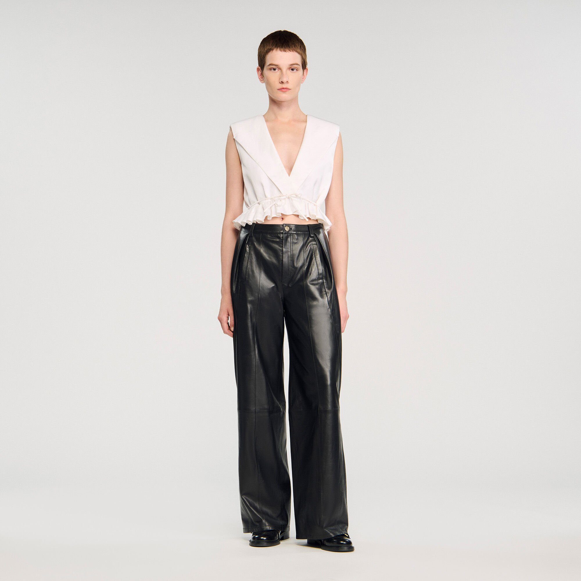 Ruffled crop top
