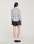 Rhinestone check shirt