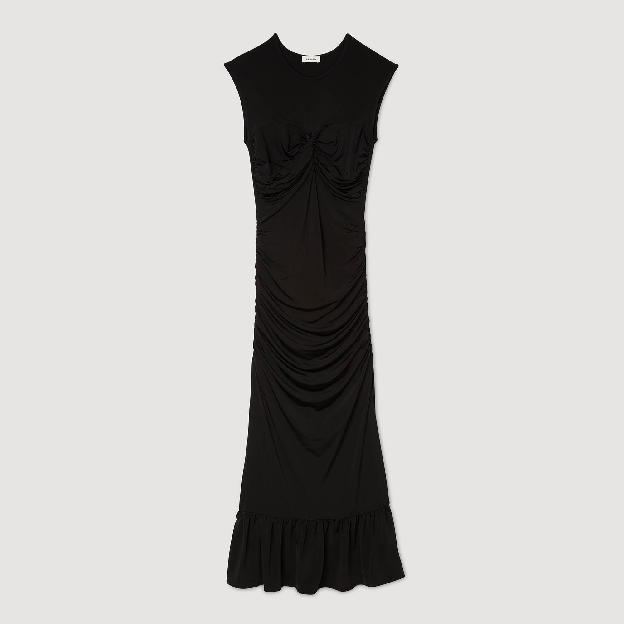 Draped maxi dress