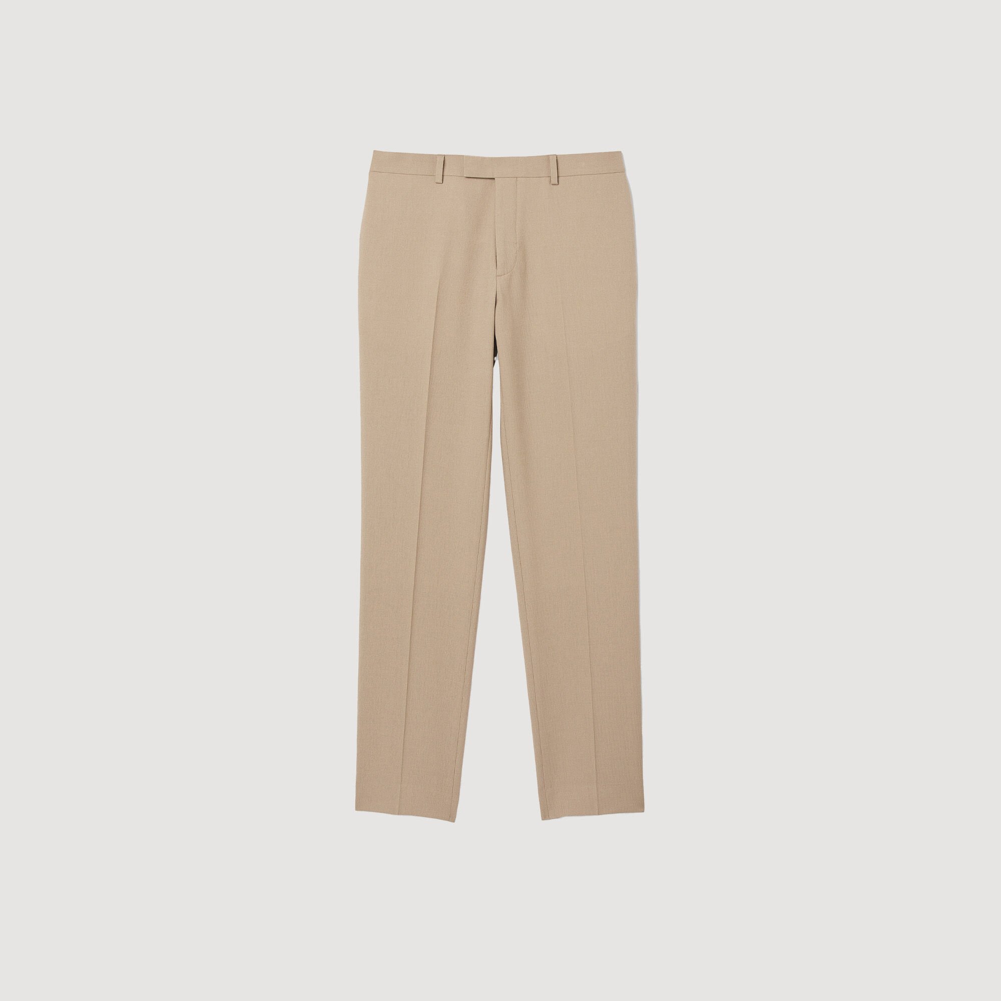Wool suit trousers white / beige for Men | Sandro Paris