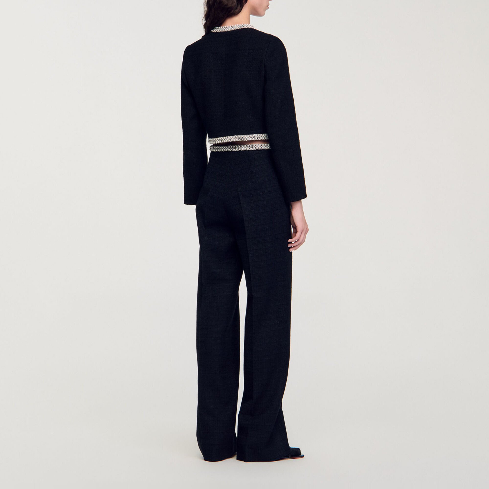 Cropped tweed jacket