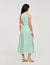 V-neck floral print maxi dress