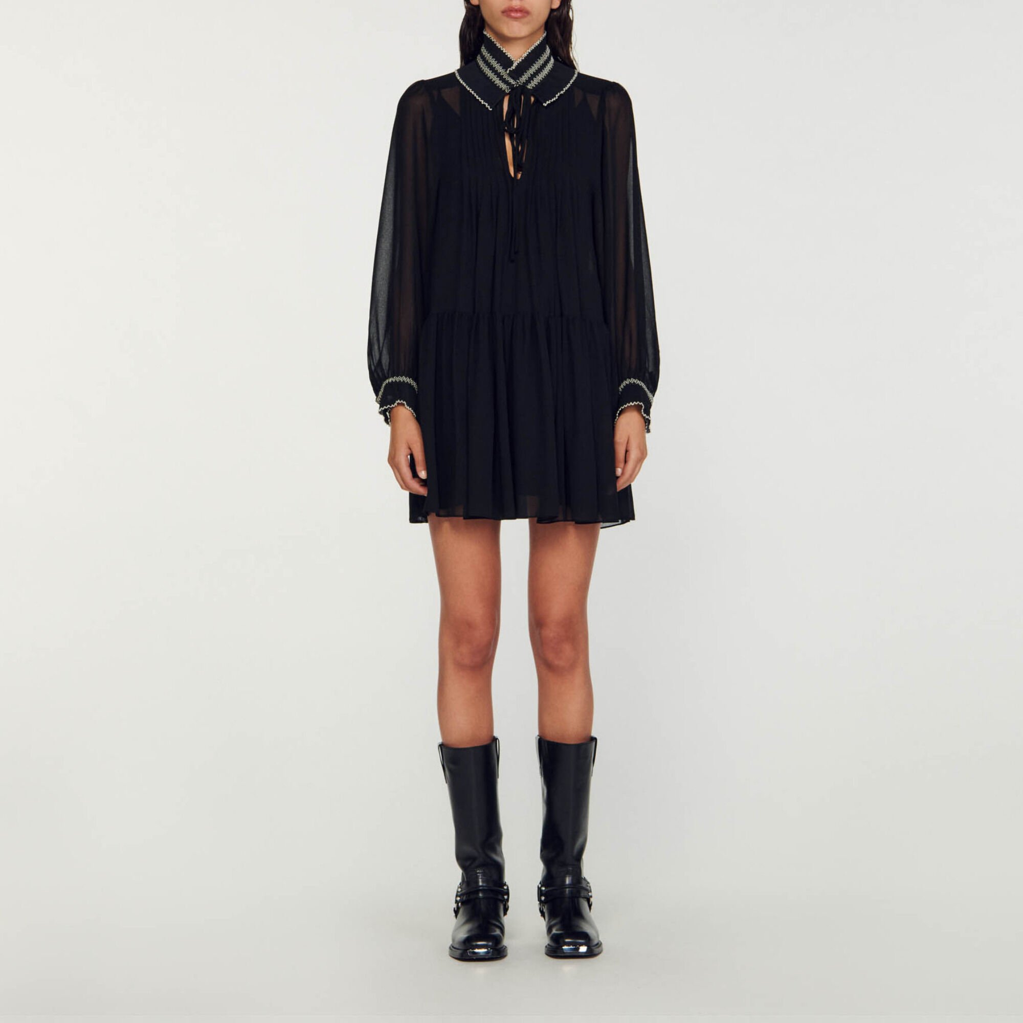 Billowy chiffon dress