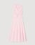 Rhinestone tie-front maxi dress