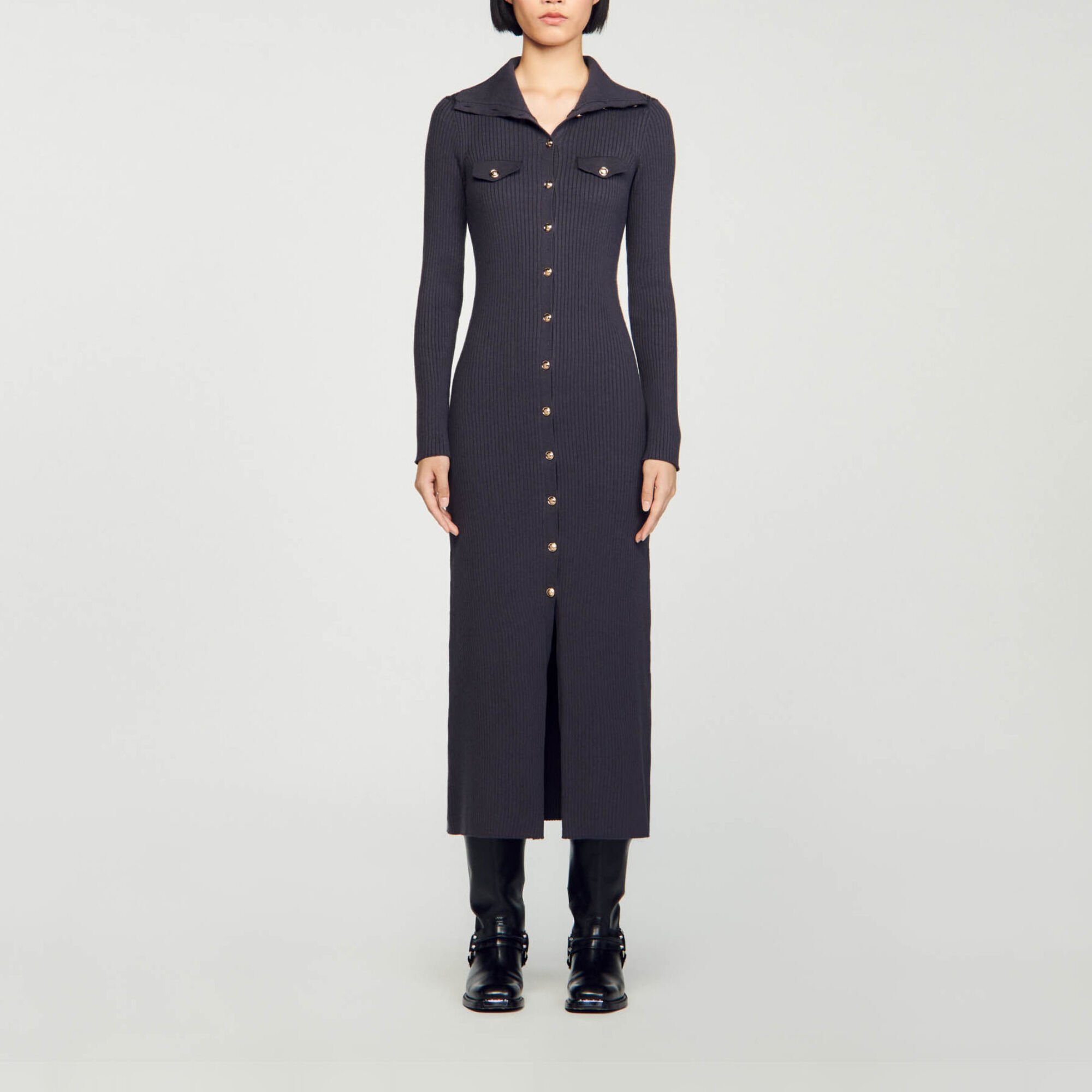 Knit maxi dress