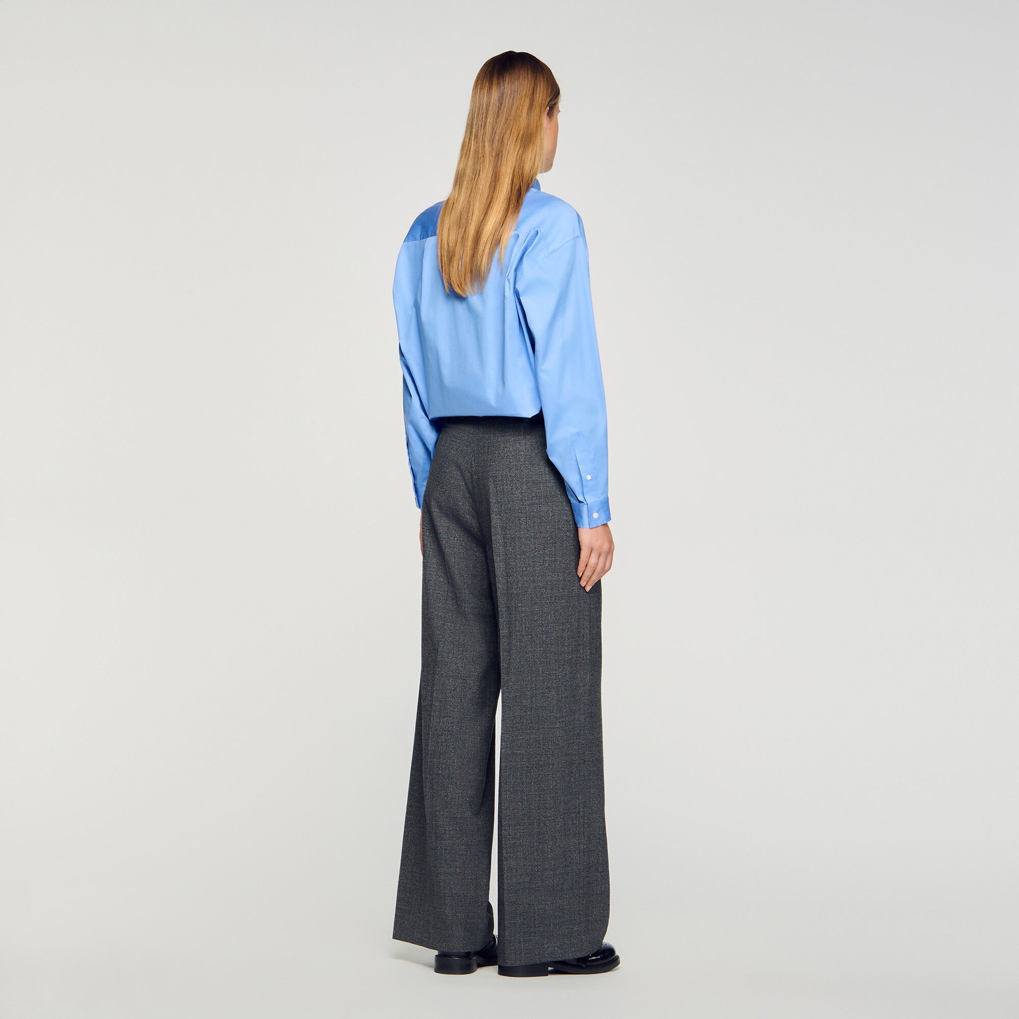 Straight and wide trousers