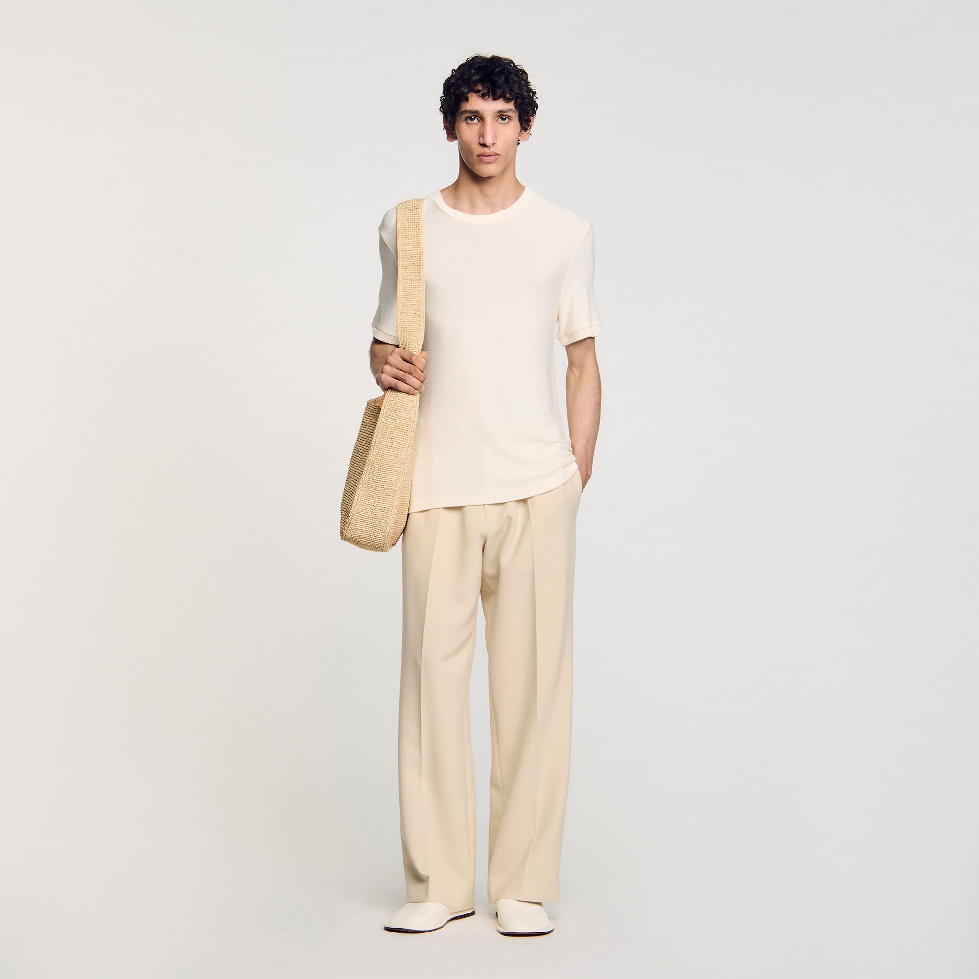 Mock neck T-shirt