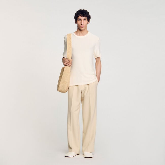 Mock neck T-shirt