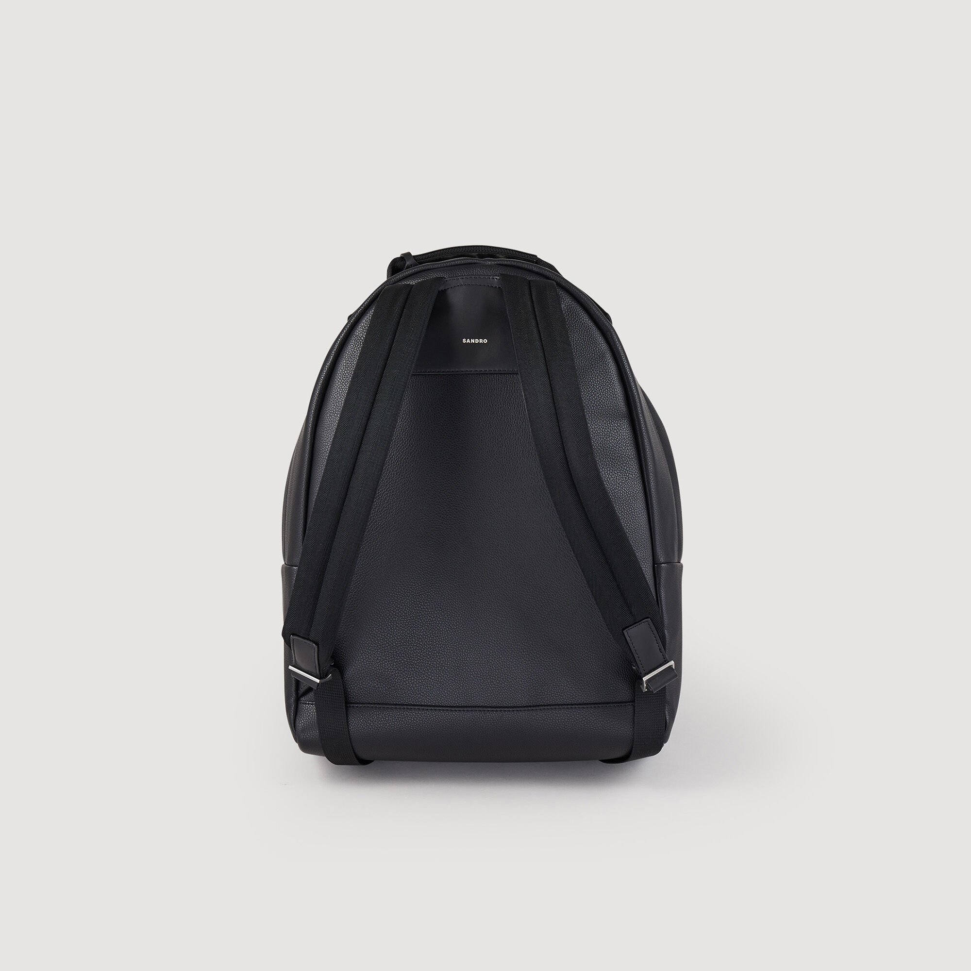 Coated canvas backpack