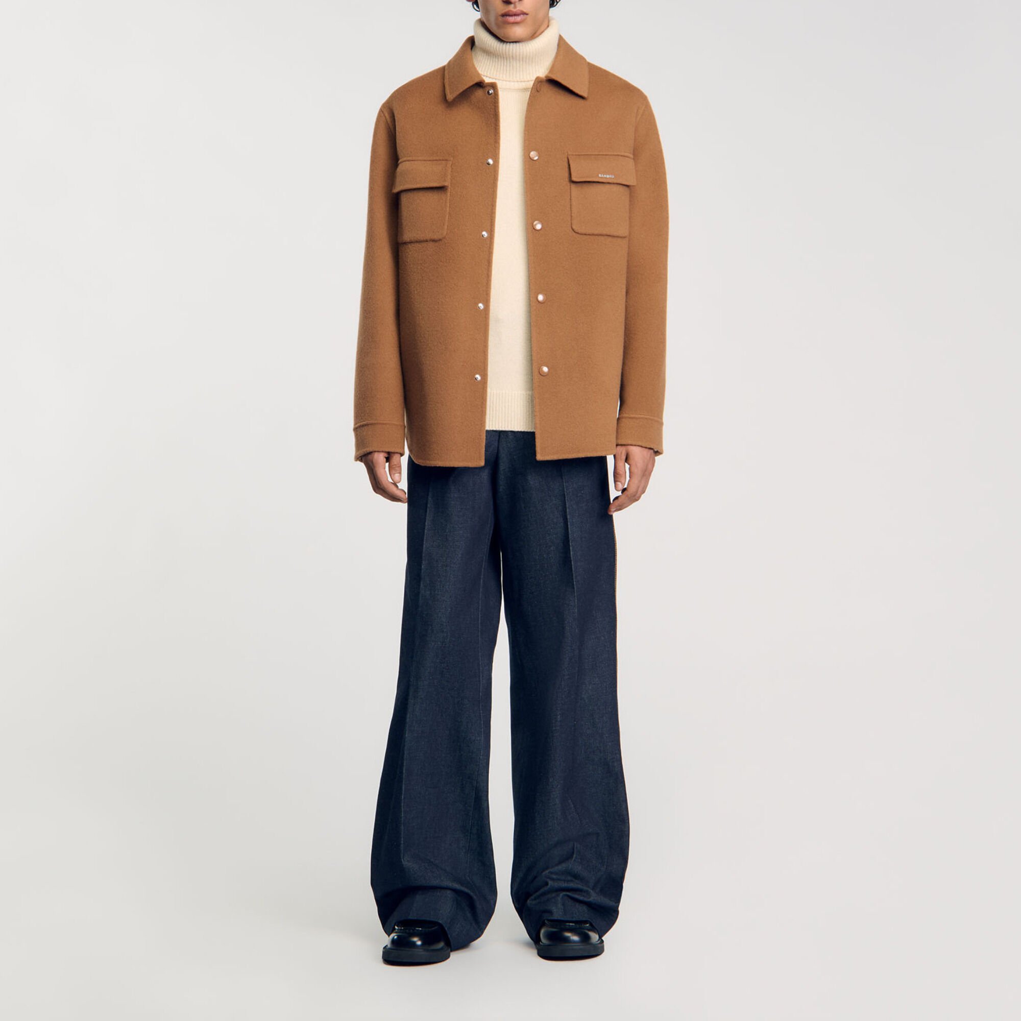 Double-faced overshirt