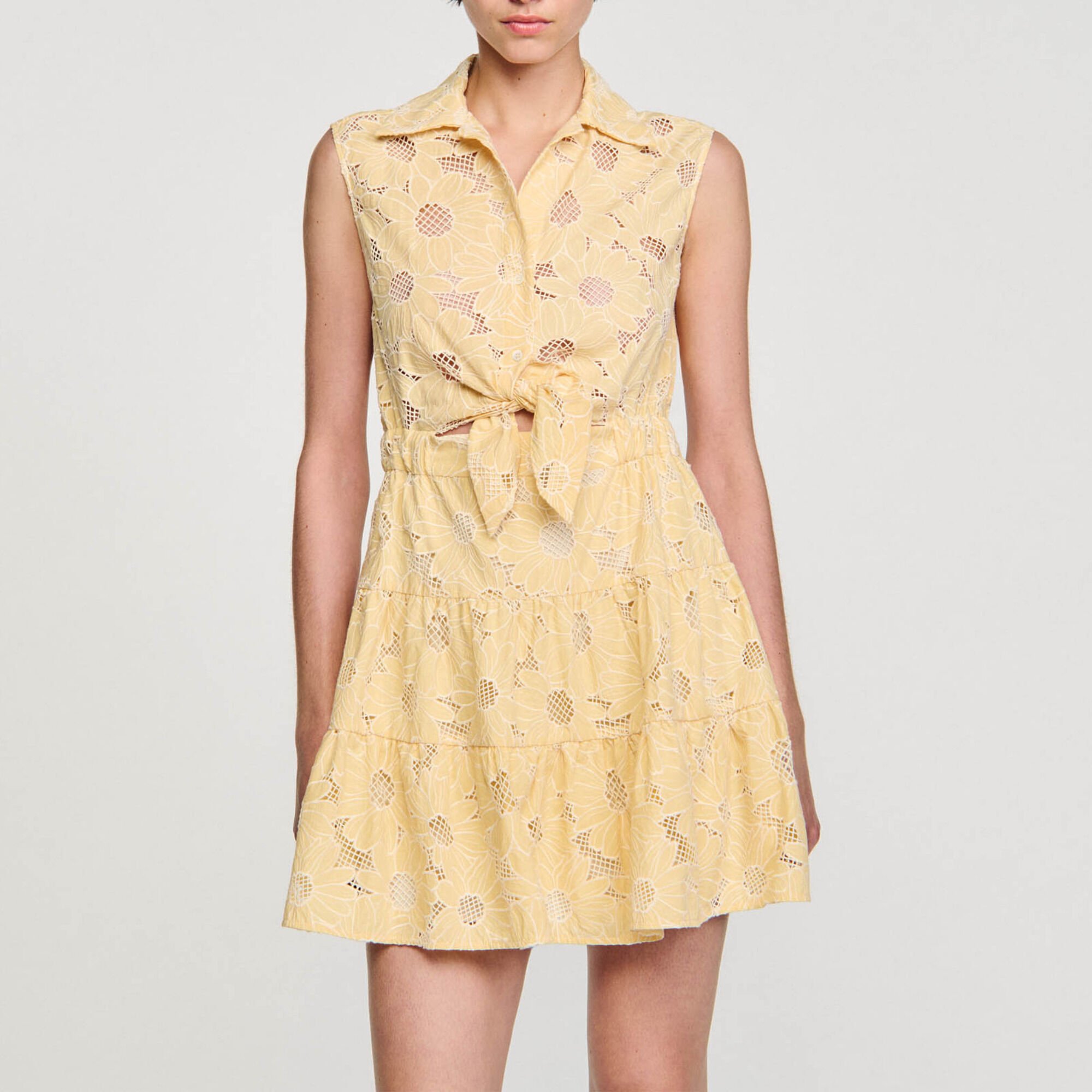 Short embroidered dress