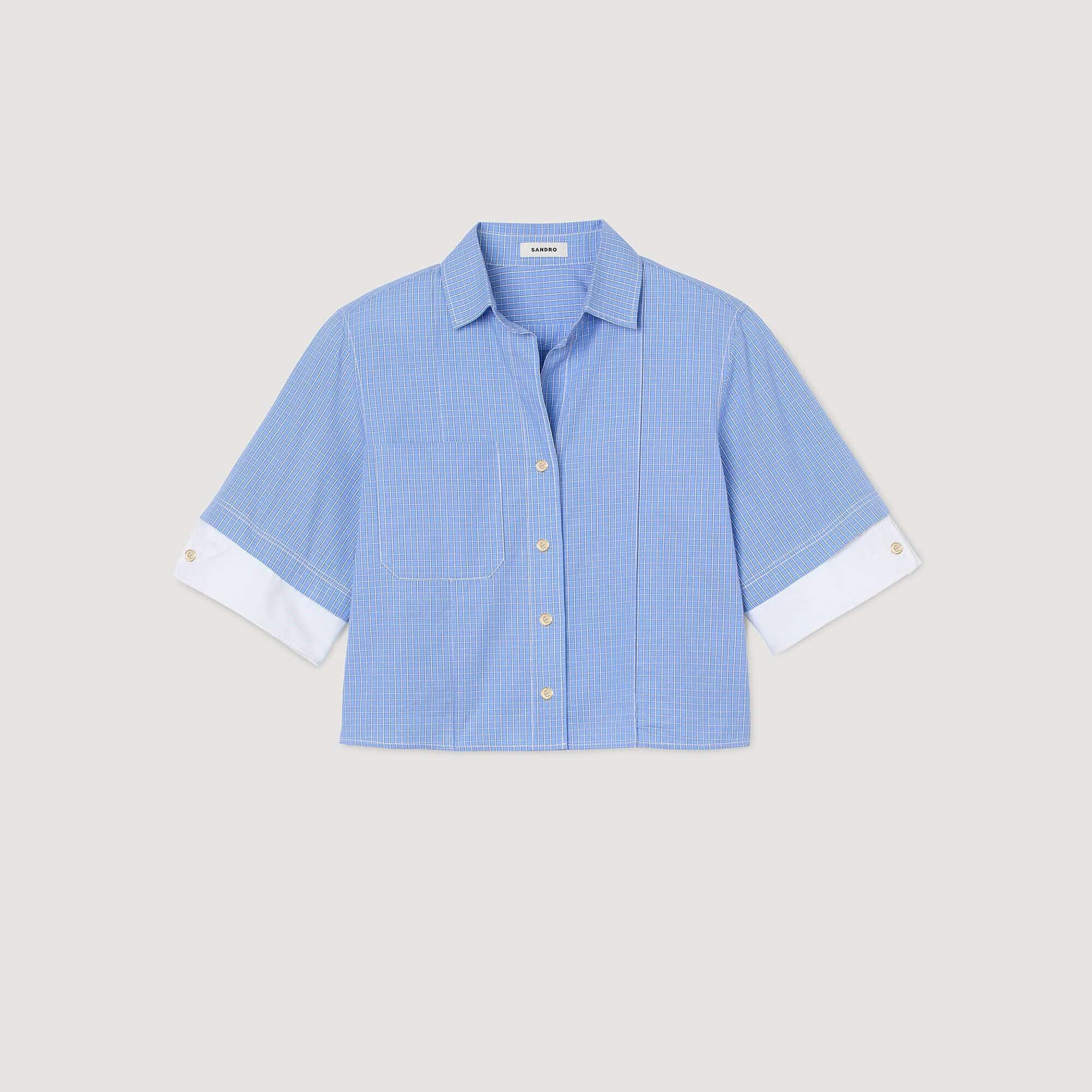 Oversized check shirt