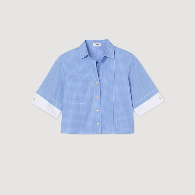 Oversized check shirt