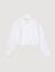 Cropped shirt with bow detail
