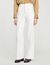 Wide-leg canvas pants