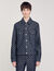 Square cross denim jacket