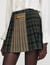 Mini checked pleated skirt