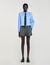 Cropped shirt with detachable tie