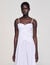 Draped bustier maxi dress