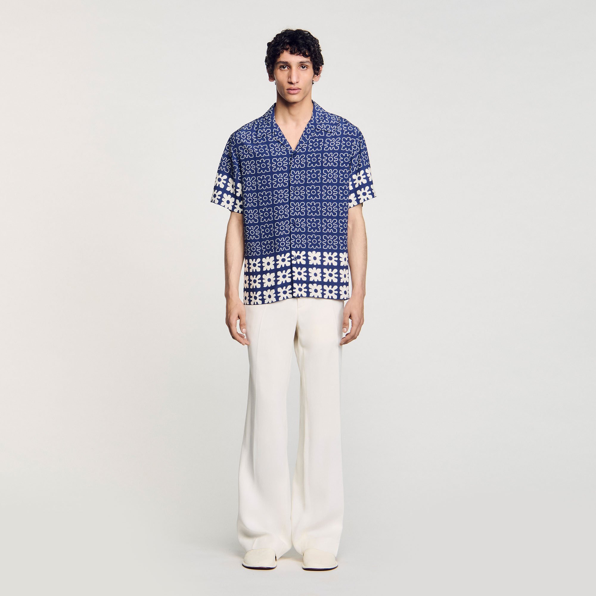 Floral motif shirt
