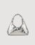 Metallic leather bag