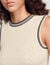 Cropped sleeveless sweater