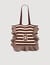 Striped crochet bag