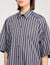 Oversized striped rhinestone