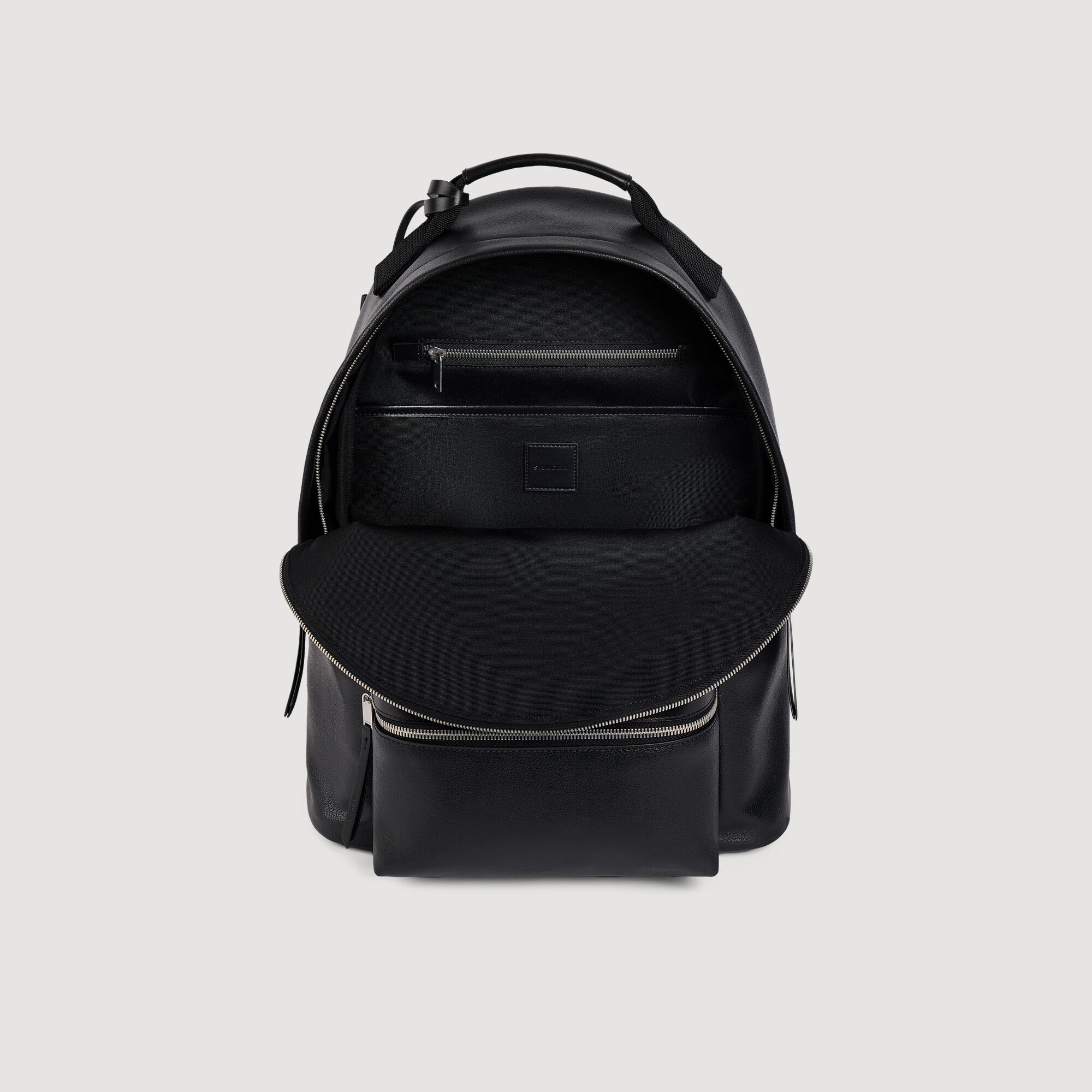 Reconstituted leather rucksack