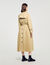 Belted double-breasted trench