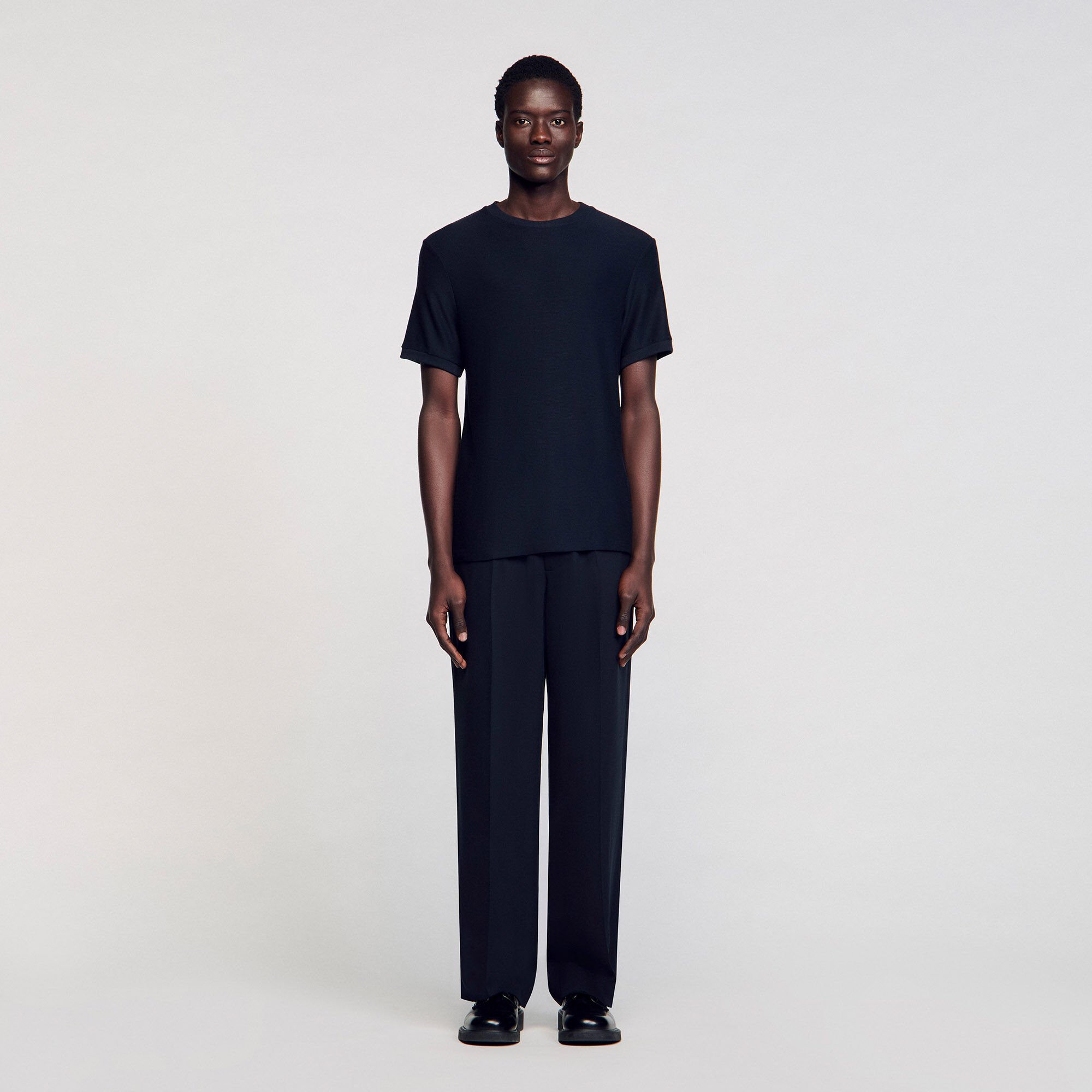 Mock neck T-shirt